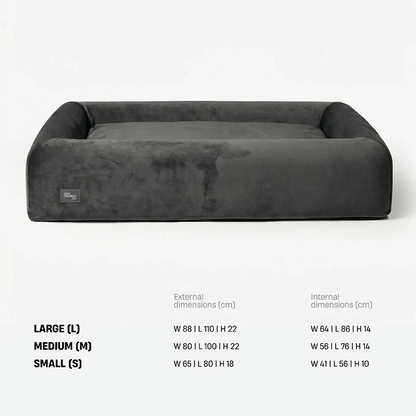 Premium Orthopedic Memory Foam Dog Bed - Charcoal