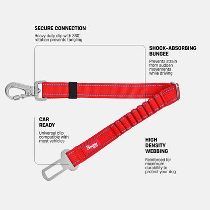 Dog Seat Belt - Red