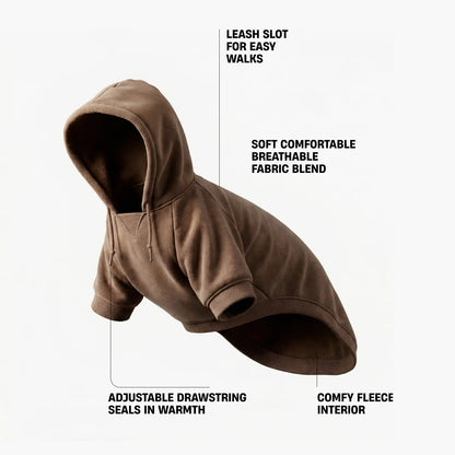Signature Dog Hoodie - Brown