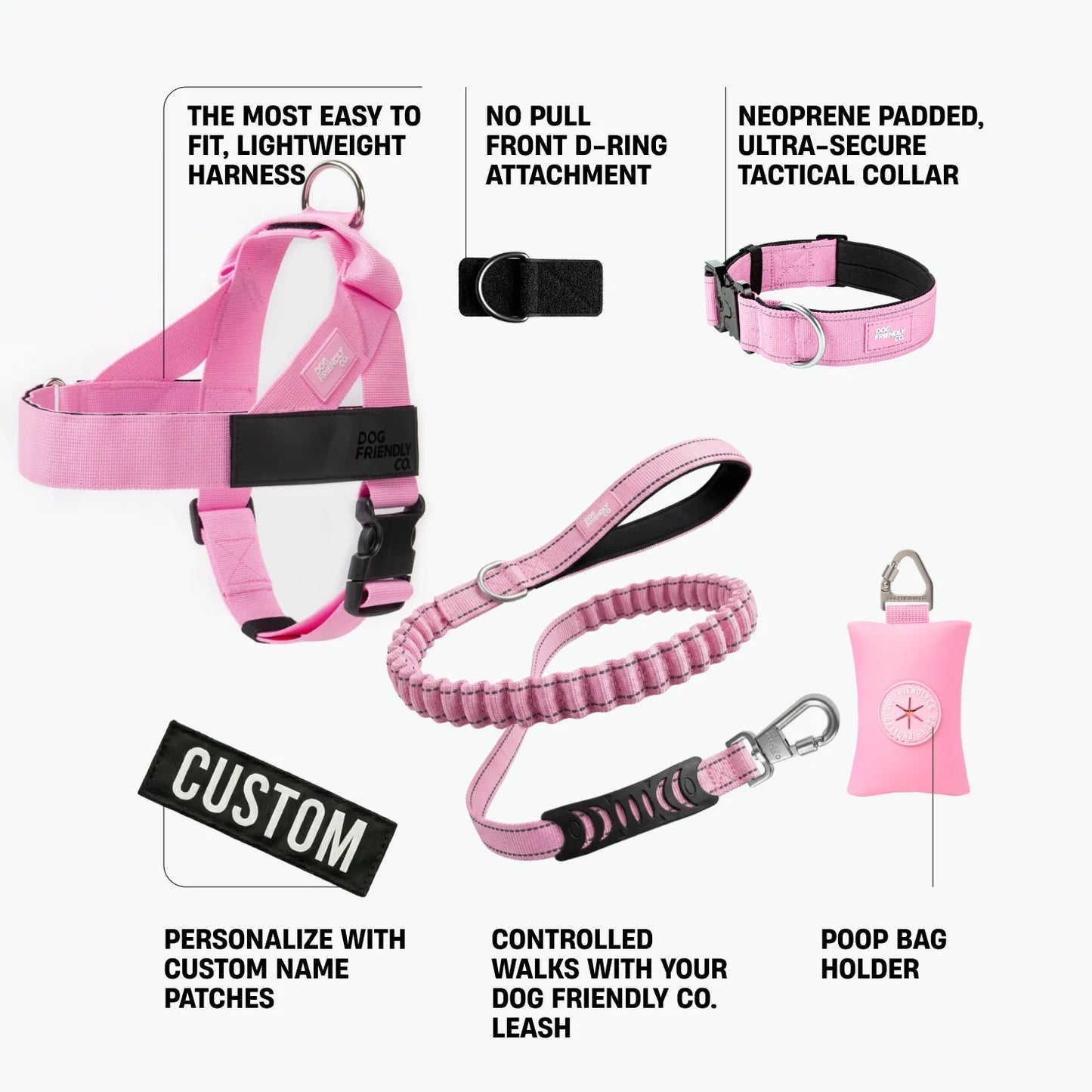 Ultimate No-Pull Bundle - Pink